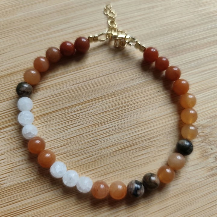 Bracelet masculin personnalisé en pierres fines - Murmures Précieux