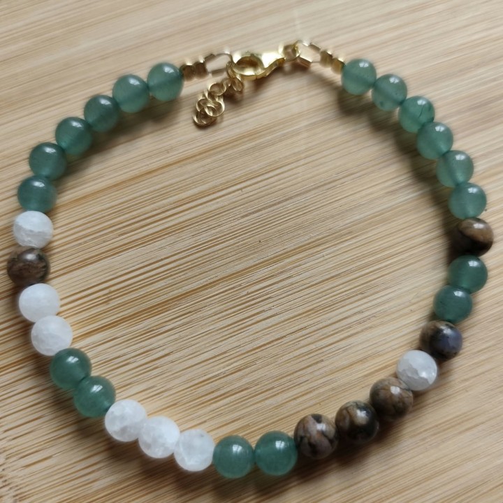Bracelet masculin personnalisé en pierres fines - Murmures Précieux